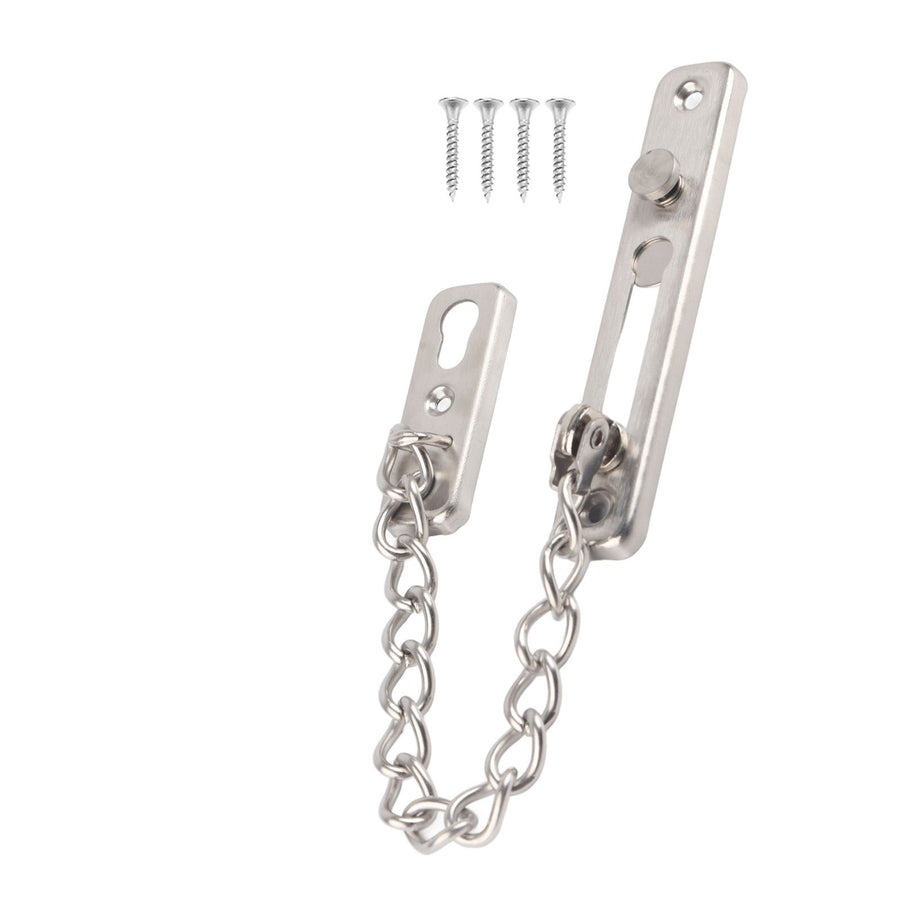 Stainless Steel Durable Anti theft Chain Lock Security Guard Inside Door Home Hotel(2#)