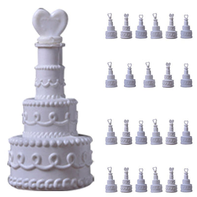 24Pcs Three layer Cake Topper Wedding Cake Birthday Party Food Decoration