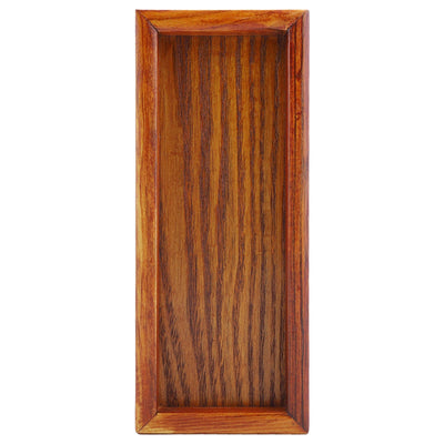 Rectangle Wooden Tea Tray Serving Table Plate Snacks Food Storage Dish for Hotel Home(20*8cm)