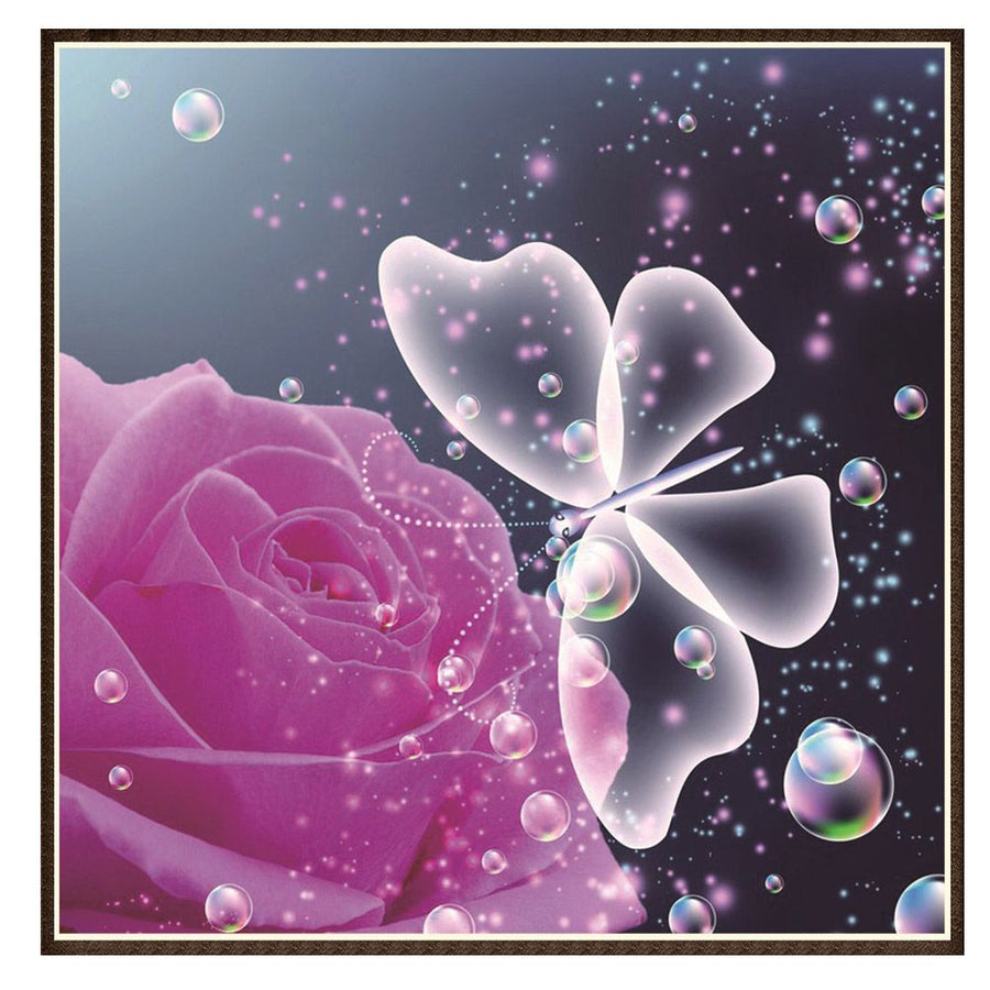 DIY Diamond Painting Crystal Rhinestone Embroidery Arts Colorful Home Room Decor (Butterfly)