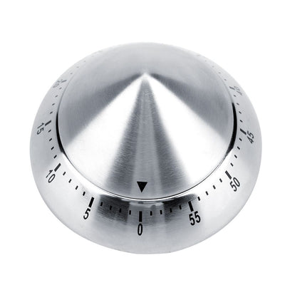 Fashionable Stainless Steel 60 Minutes Count Down Mechanical Cooking Timer Kitchen Tool Silver