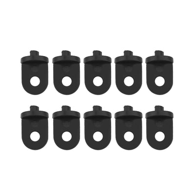 10 PCS Plastic Greenhouse Hook Plant Flower Hanger (Black)