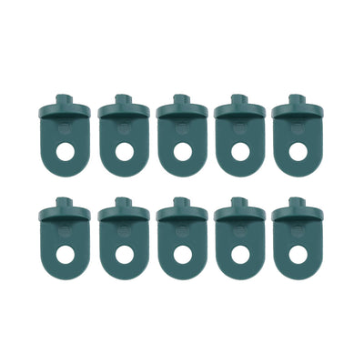 10 PCS Plastic Greenhouse Hook Plant Flower Hanger (Green)