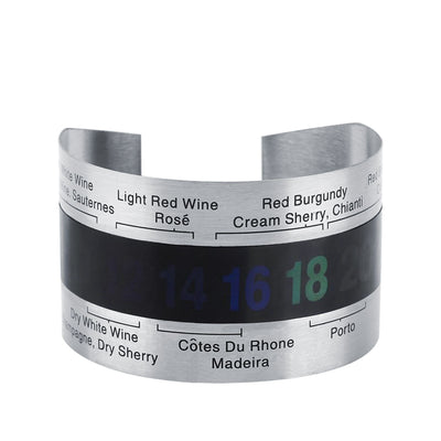 Stainless Steel Wine LCD Thermometer Bottle Beer Red Wines Bracelet Temperature Sensor