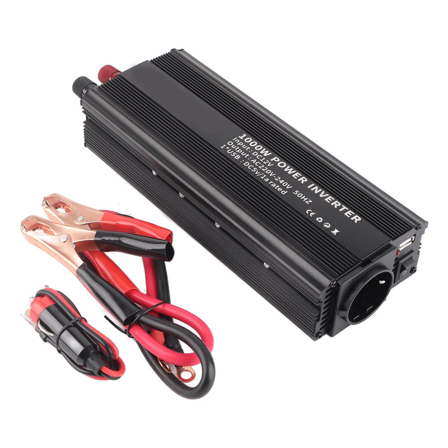 Correction Sine Wave Inverter 12 V Converter 220V 1000W Power Inverter with Solar Panel