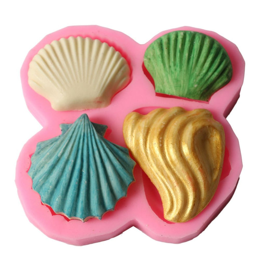 Shell Pattern Silicone DIY Mold Fondant Cake Decorative Baking Soap Making Tool