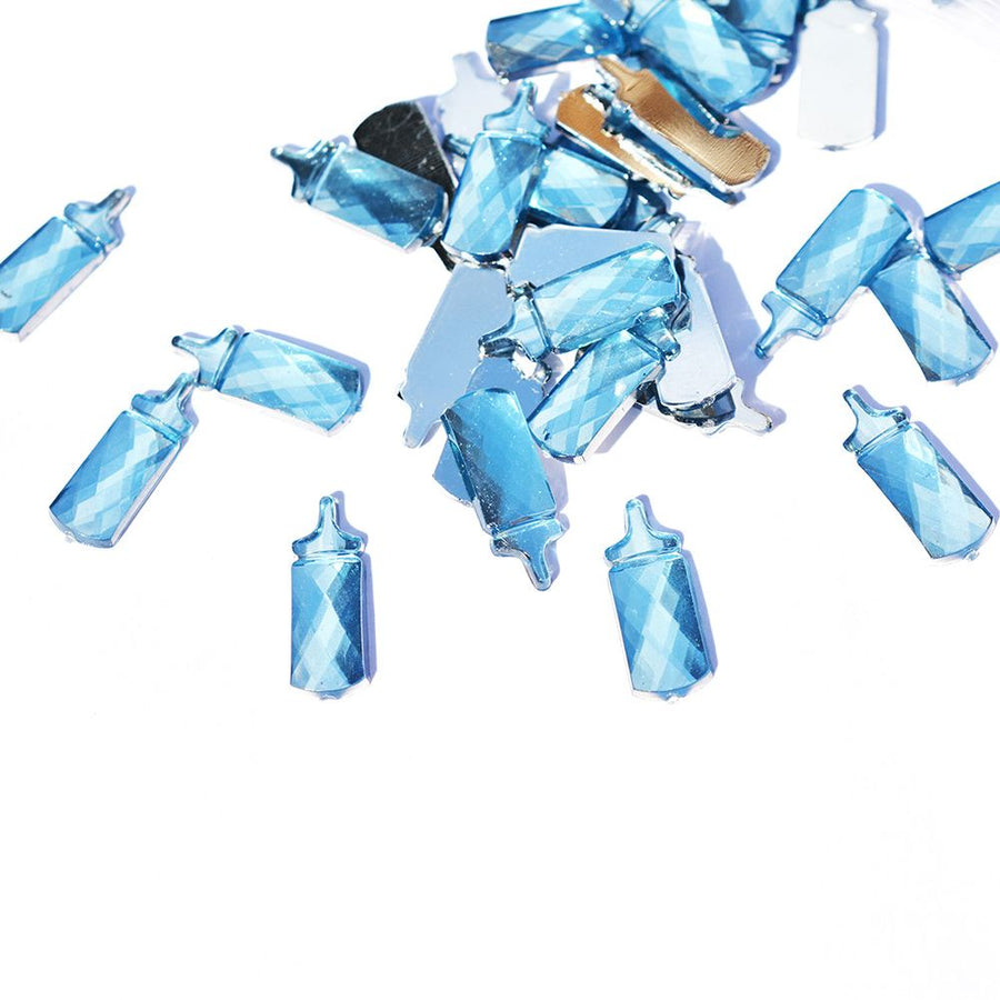 100pcs Baby Shower Birthday Party Gift Decoration Toy Accessories (Bluebottle)