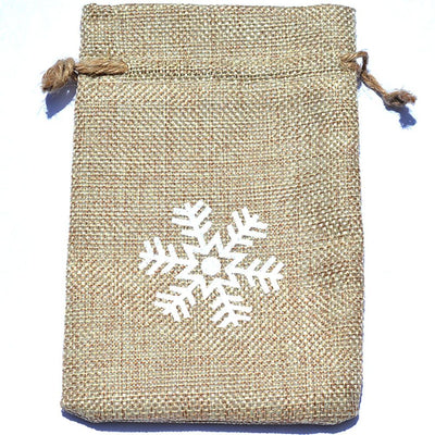 10pcs Printed Linen Drawstring Bag Gift Jewelry Ornament Storage Pouch 4