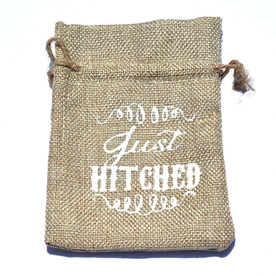 10pcs Printed Linen Drawstring Bag Gift Jewelry Ornament Storage Pouch 7
