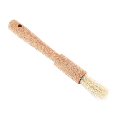 Wooden Barbecuing Brush Baking Brush Oil Sauce Butter Kitchen Tool(Round Handle)