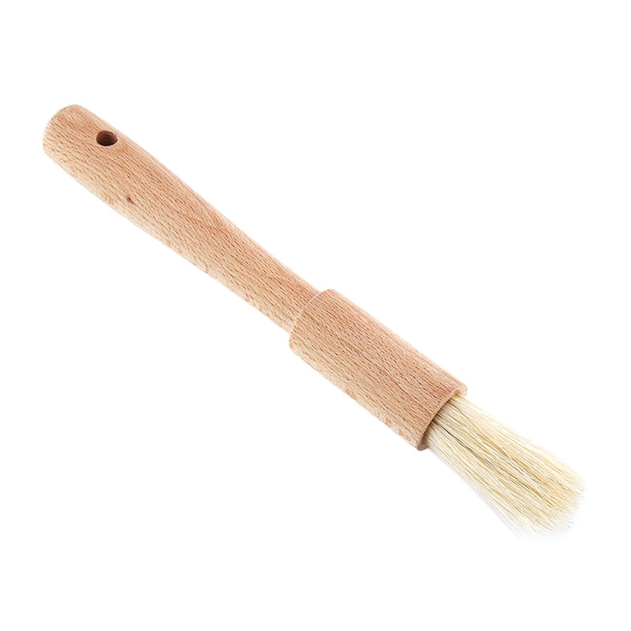 Wooden Barbecuing Brush Baking Brush Oil Sauce Butter Kitchen Tool(Round Handle)
