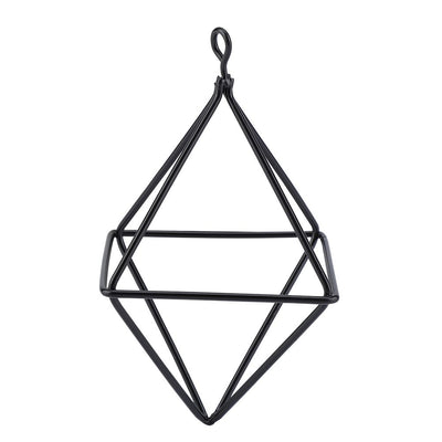 Geometric Air Pants Holder Fashionable Flowers Bromeliads Hanging Rack Home Decor Black