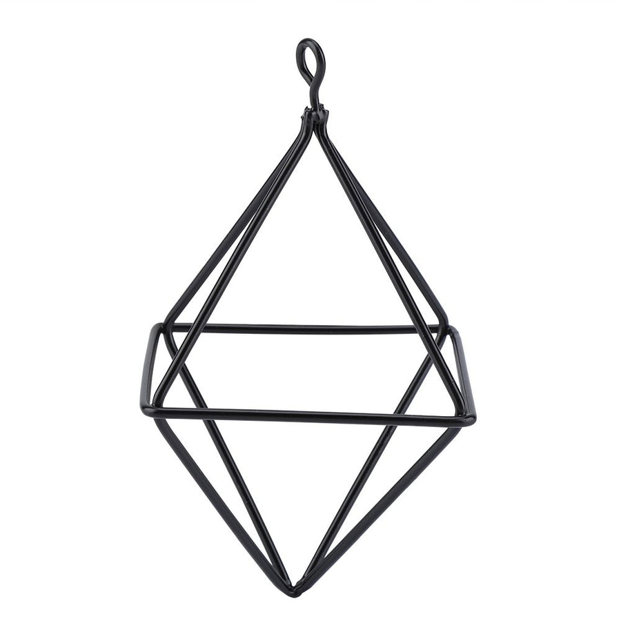Geometric Air Pants Holder Fashionable Flowers Bromeliads Hanging Rack Home Decor Black