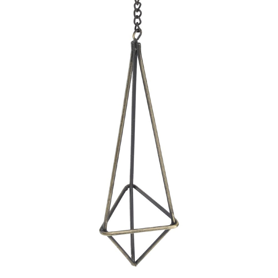 Geometric Triangle Hanging Flower Holder Stand Elegant Air Plants Bromeliads Rack House Decor M