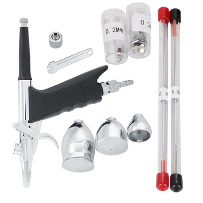 Dual Action Airbrush Compressor Kit Craft Cake Paint Art Spray Gun Set Tools