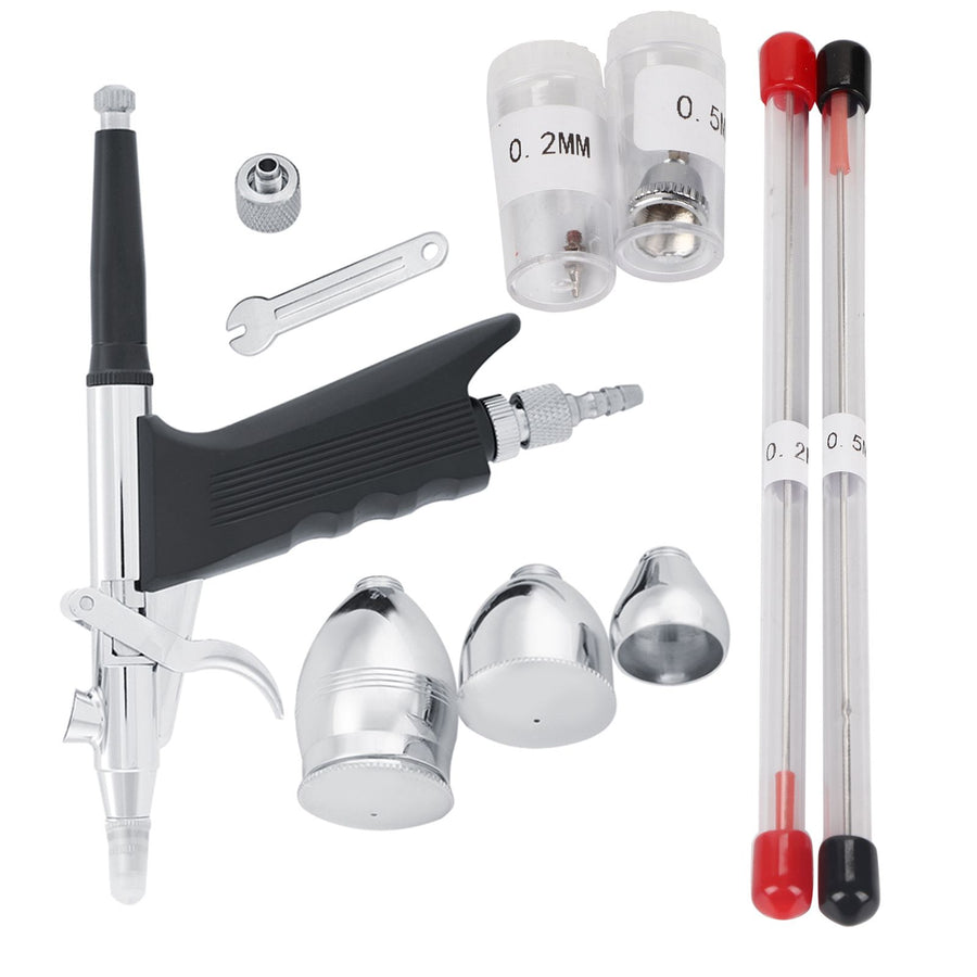 Dual Action Airbrush Compressor Kit Craft Cake Paint Art Spray Gun Set Tools
