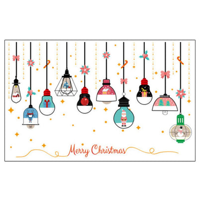 Winter Star Self adhesive Removable Decorative Sticker for Home Office Decor