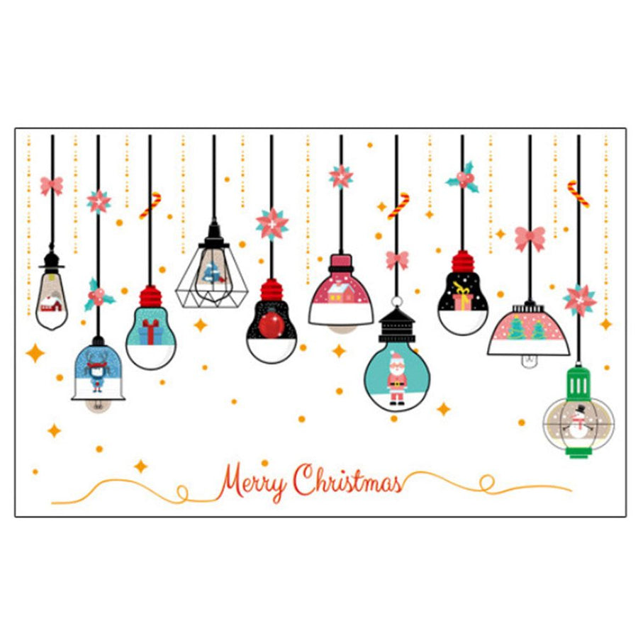 Winter Star Self adhesive Removable Decorative Sticker for Home Office Decor