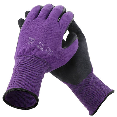 Gardening Work Labor Glove Nylon Nitrile Latex Safety Grip Wear Resistant Gloves