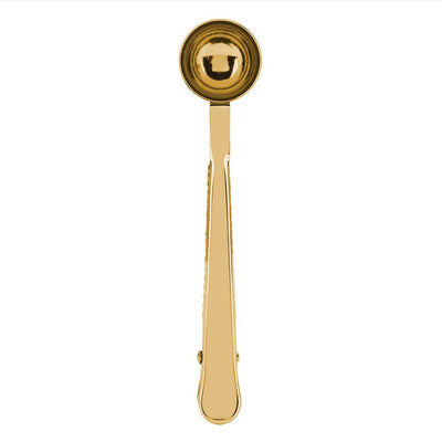 2 in 1 Multifunctional Coffee Spoon Stainless Steel Scoop with Sealing Clamp Clip