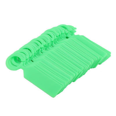 100 PCS Plastic Hanging Labels for Plant Tree Nursery Tags Garden Decor Green