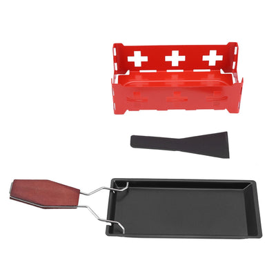 Portable NOn Stick Cheese Raclette Rotaster Baking Tray Stove Set Home Kitchen Grilling Tool
