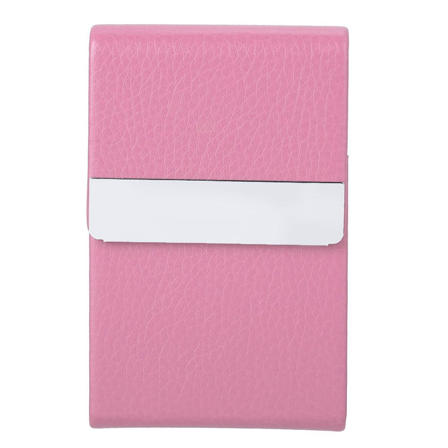 Fashionable Cigar Cigarette Case Tobacco Lighter Holder PU Leather Storage Box Rosy