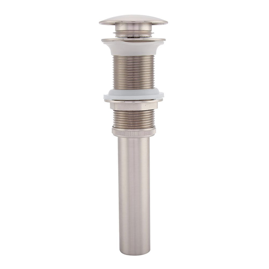 G1 1/4" Brass Bathroom Basin Sink Pop Up Drain Assembly NOn Overflow (Nickel Plated Wire)