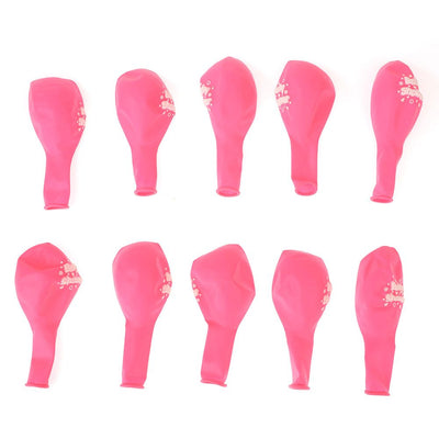 10PCS Cute Print Latex Balloons Set for Baby Child Birthday Party Decoration (6#)