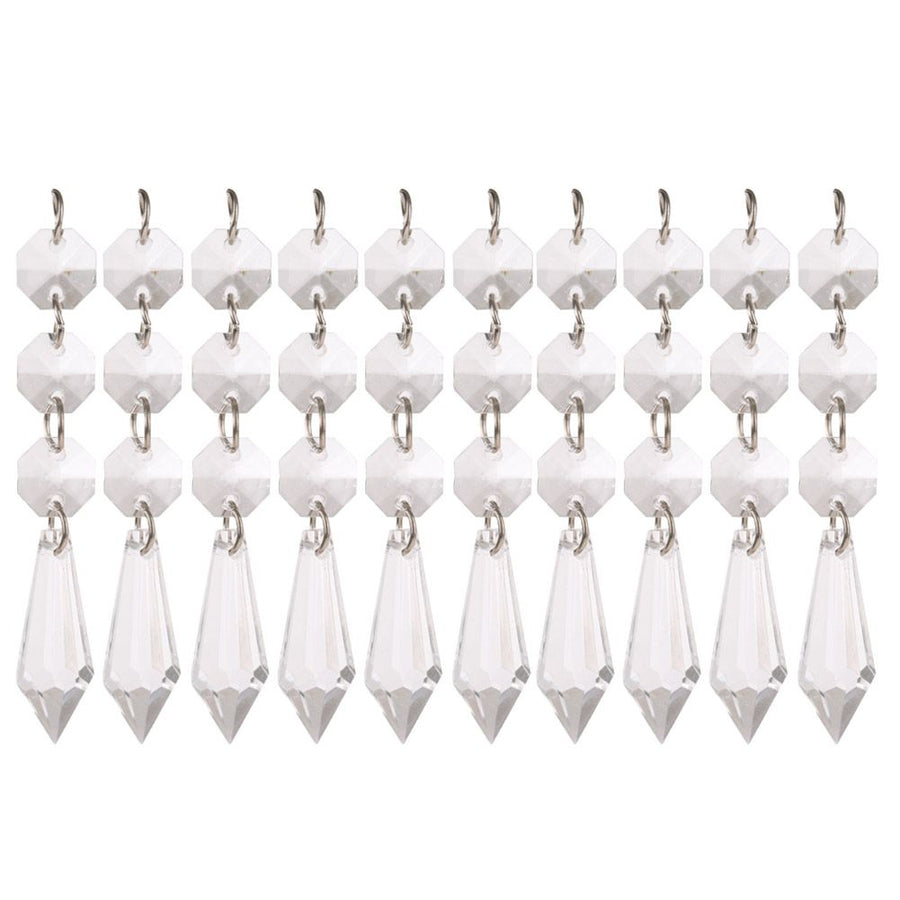 DIY Transparent Acrylic Ball Bead Hanging Pendant Decoration Ornament Accessory (B)