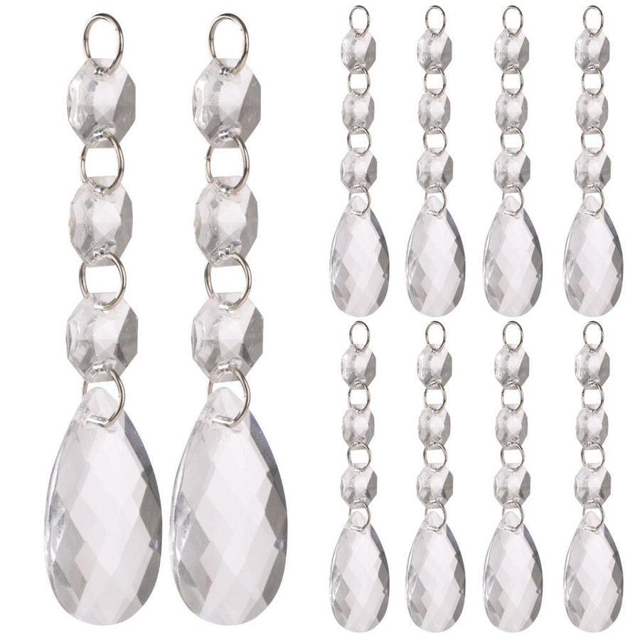 DIY Transparent Acrylic Ball Bead Hanging Pendant Decoration Ornament Accessory (D)