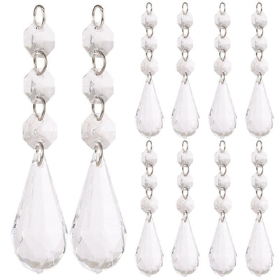 DIY Transparent Acrylic Ball Bead Hanging Pendant Decoration Ornament Accessory (F)