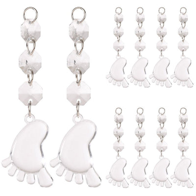 DIY Transparent Acrylic Ball Bead Hanging Pendant Decoration Ornament Accessory (G)