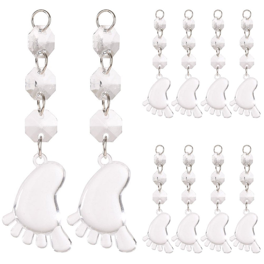 DIY Transparent Acrylic Ball Bead Hanging Pendant Decoration Ornament Accessory (G)