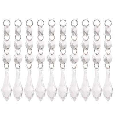 DIY Transparent Acrylic Ball Bead Hanging Pendant Decoration Ornament Accessory (H)