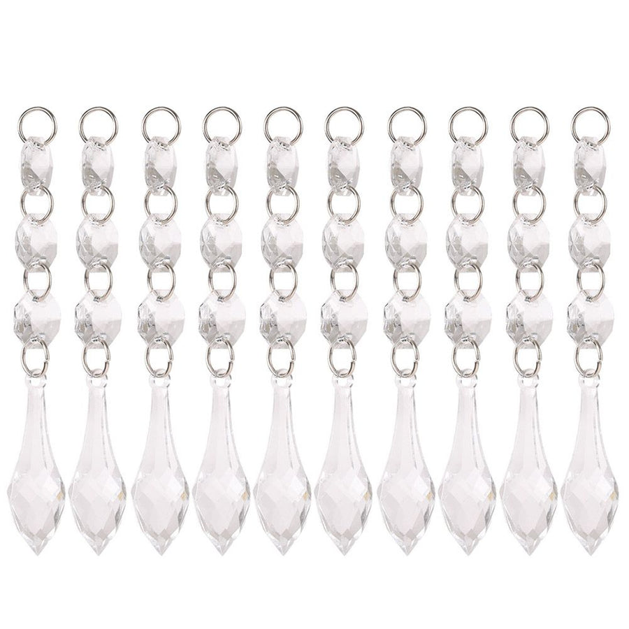 DIY Transparent Acrylic Ball Bead Hanging Pendant Decoration Ornament Accessory (H)