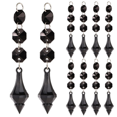 DIY Transparent Acrylic Ball Bead Hanging Pendant Decoration Ornament Accessory (M)
