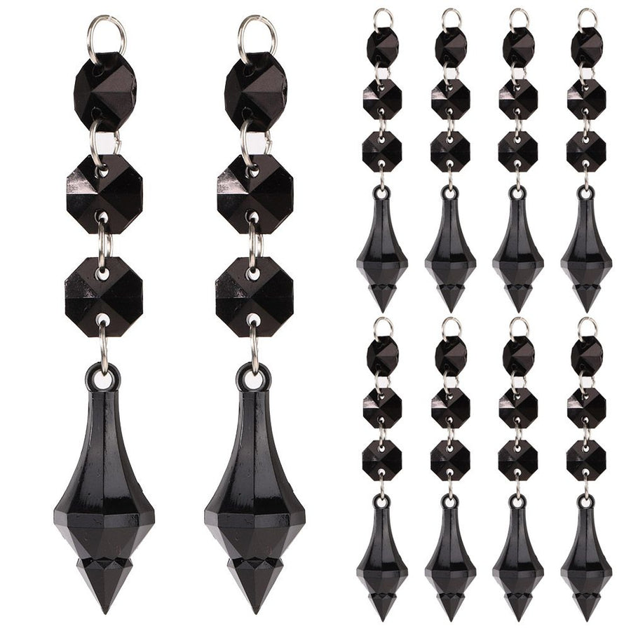 DIY Transparent Acrylic Ball Bead Hanging Pendant Decoration Ornament Accessory (M)