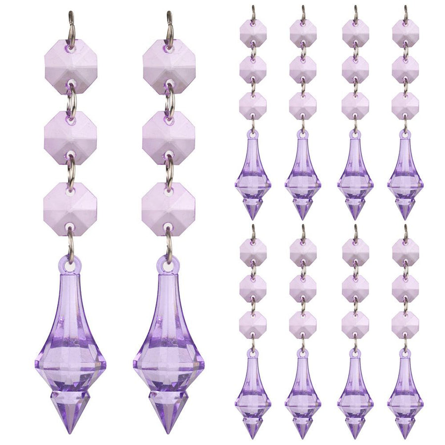 DIY Transparent Acrylic Ball Bead Hanging Pendant Decoration Ornament Accessory (N)