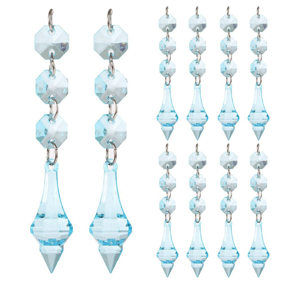 DIY Transparent Acrylic Ball Bead Hanging Pendant Decoration Ornament Accessory (O)