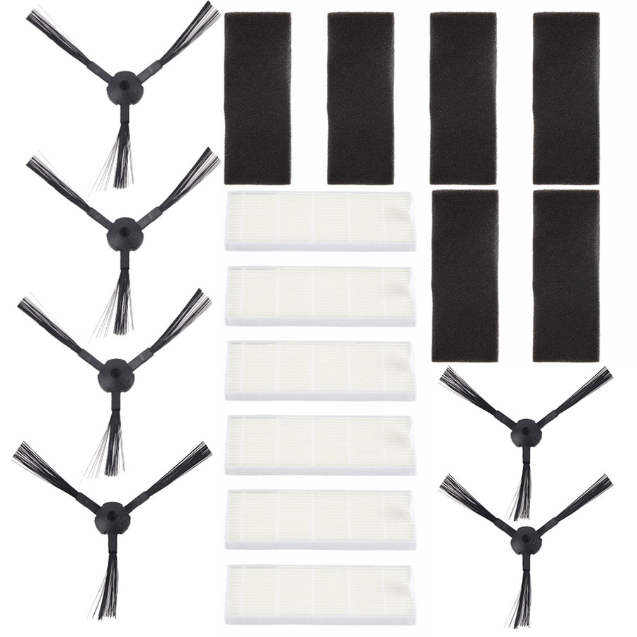 Vacuum Spare Part Side Brush HEPA Filters Tool Kit for ILIFE A6 A4 A4s Robot