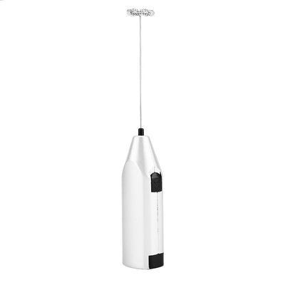 Handheld Milk Frother Electric Foam Maker for Coffee Lattes Eggs Drink Mixer(Silver)