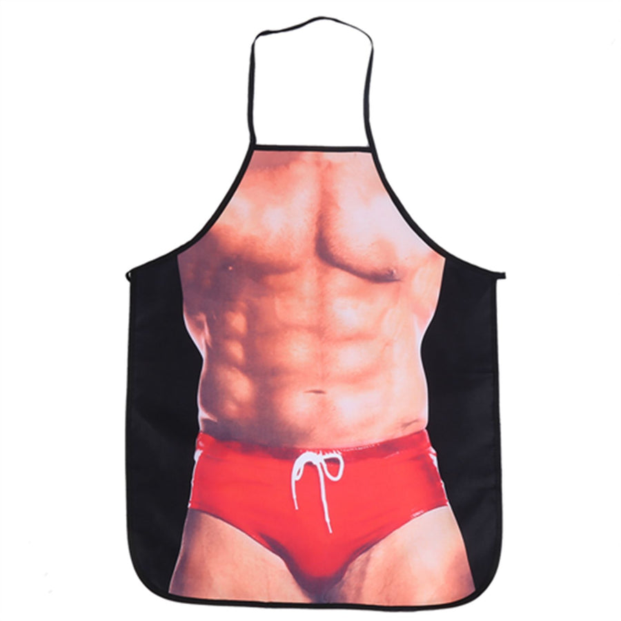 3D Funny Cooking Apron Sexy Man Woman Apron Waterproof Apron (Sexy Man)