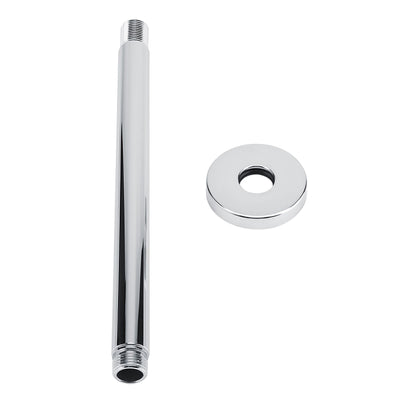 Stainless Steel Round Top Shower Arm Pipe Wall Mount for Bathroom Ceiling Shower Head (25 cm)