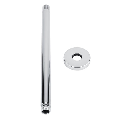Stainless Steel Round Top Shower Arm Pipe Wall Mount for Bathroom Ceiling Shower Head (30 cm)