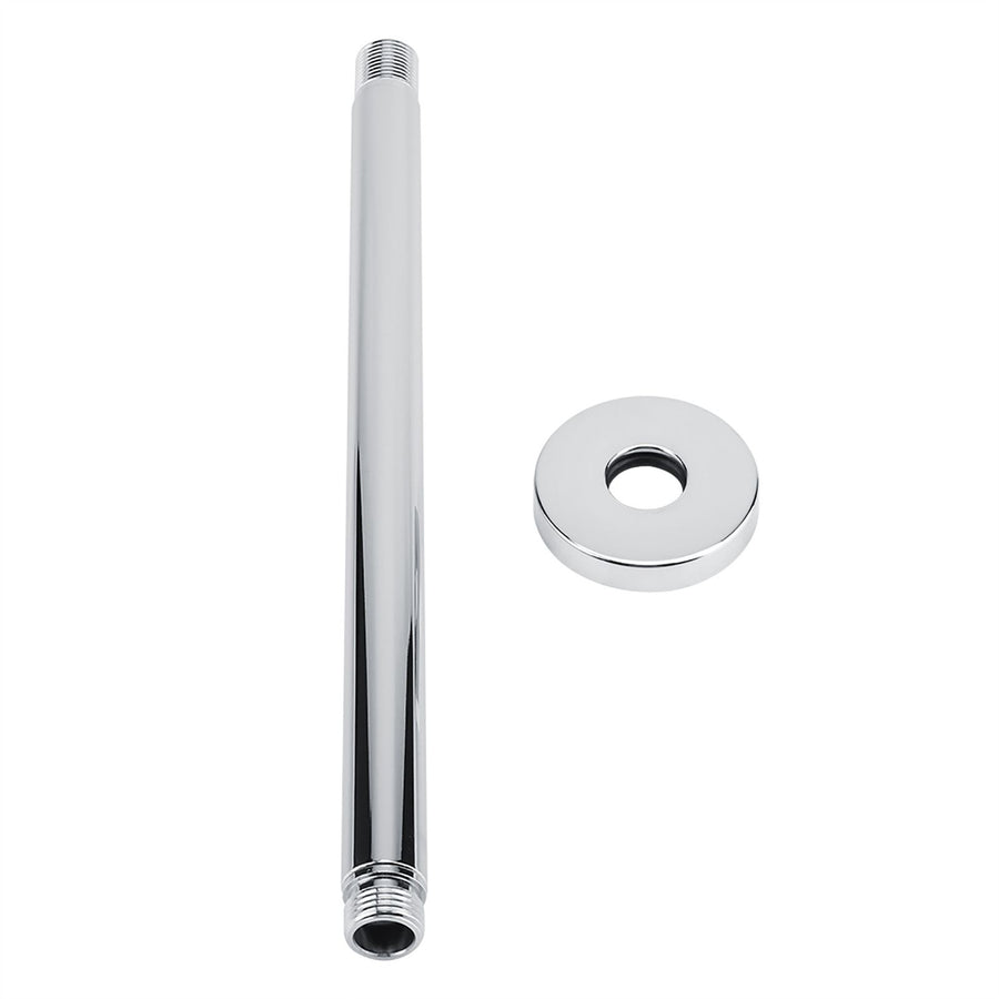 Stainless Steel Round Top Shower Arm Pipe Wall Mount for Bathroom Ceiling Shower Head (30 cm)