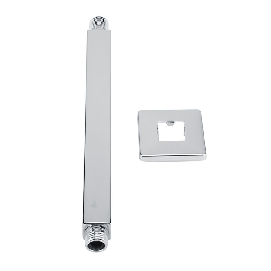 Square Stainless Steel Top Shower Arm Pipe Wall Mount for Bathroom Ceiling Shower Head(25 cm)