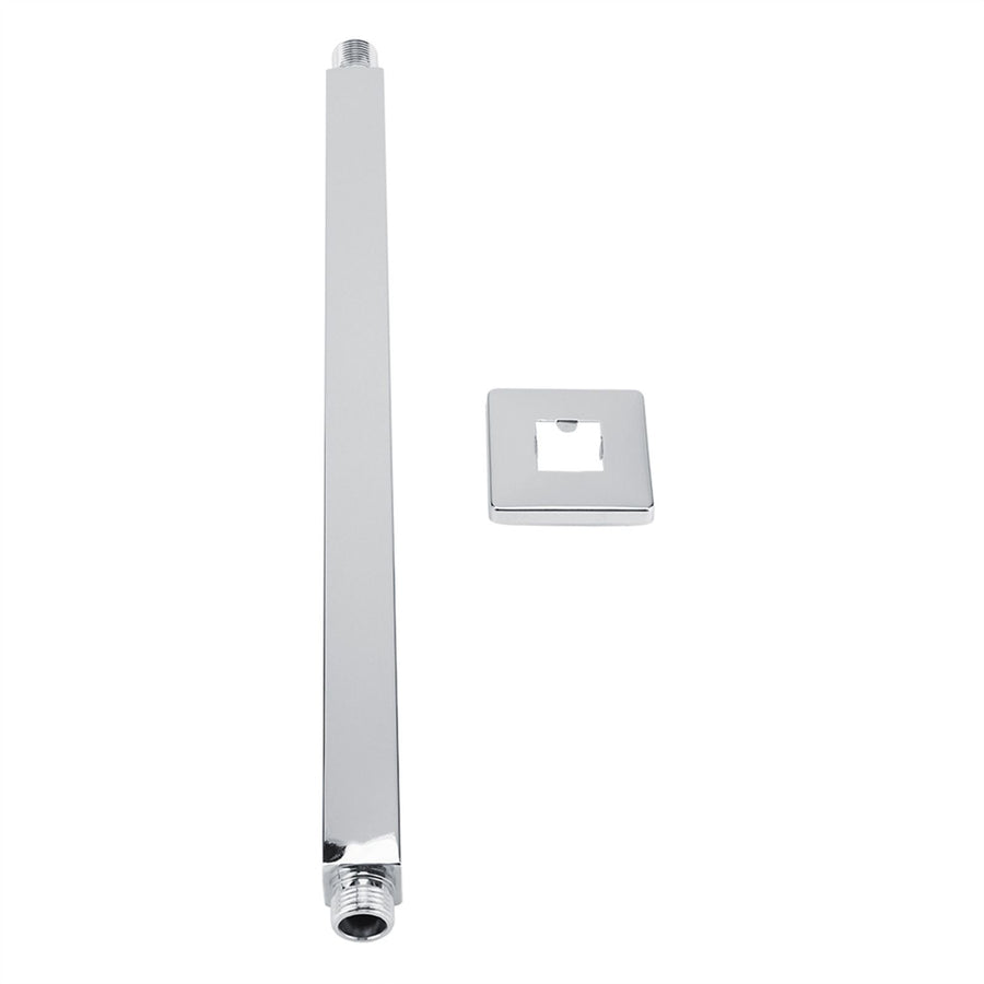 Square Stainless Steel Top Shower Arm Pipe Wall Mount for Bathroom Ceiling Shower Head (40 Cm)
