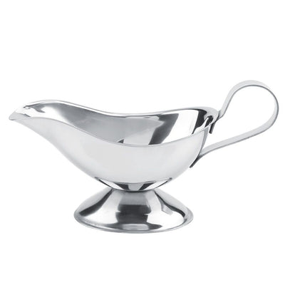 Stainless Steel Steak Pepper Sauce Boat Seasoning Container for Restaurant Kitchen(10oz)