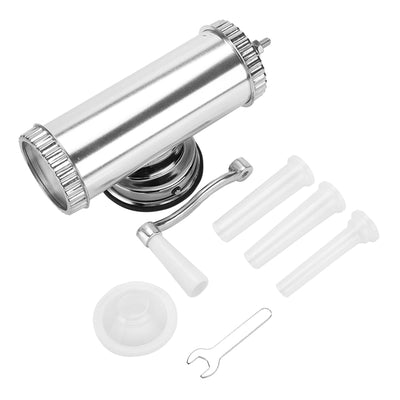 2 LB Aluminum Alloy Sausage Stuffer Maker Meat Filler Kit for Home Use